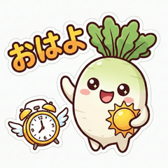 Daikon Cuties: Veggie Pals Stickers