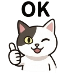 Hotate the cat sticker 1