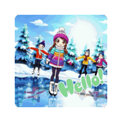 #skating rink in the forest