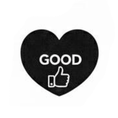 Cool Black Heart Stamps: English