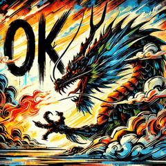 インクアート・ドラゴン【超大迫力】