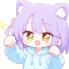 Yuruneko-chan's daily life sticker