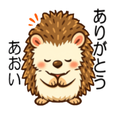 あおいちゃんの やさしいハリネズミ