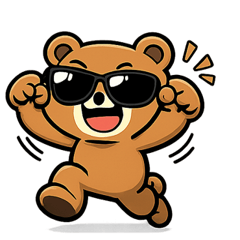 หมีใส่แว่นสุดคูล @SFW