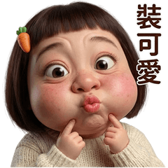 晴晴 : 可愛女孩誇張反應!!