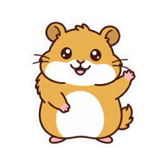Cute Relaxed Hamster Daily Stickers