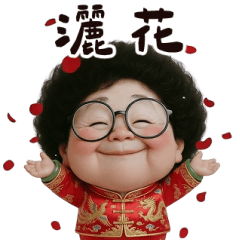 Grandma Sprinkles Flowers, Big Sticker