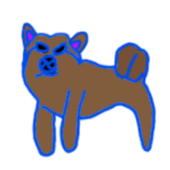 Puppy Japanese Greeting Stickers