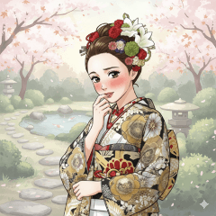 Resale White Furisode