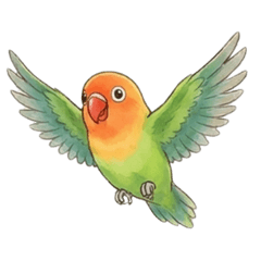 Cute Lovebird Daily Stickers 1