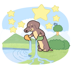 Coco the Sausage Dog By khuuuunk