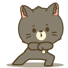 Cat with tie 2 : Effect stickers