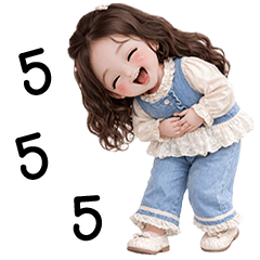 Mind little cute girl