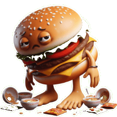 Burger yang Putus Asa dan Tak Berdaya Te