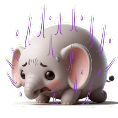 ช้างอ้วนกลมกับชีวิตประจำวันสุดขี้เกียจ