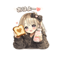 金髪ギャル黒パーカーちゃんの日常♡