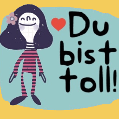 II Mira is so cute. Deutsch. – LINE stickers | LINE STORE