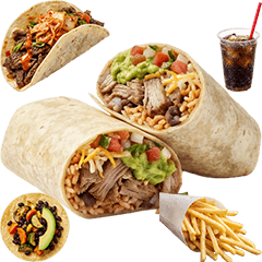 BIG! Burrito dan taco realistis