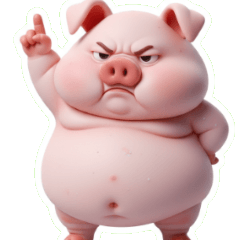 Oops! You Made the Pink Piggy Mad!