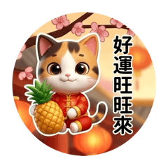 貓貓賀新年（喜氣洋洋-吉祥話）