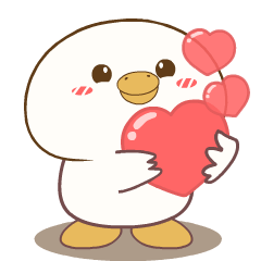 Cute Bald Bird 2 : Effect stickers