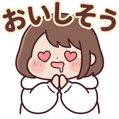 Cute Chubby Girl Everyday Stickers