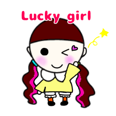 Lucky Baby Girl Sticker