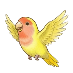 Everyday Lovebird Stickers 1