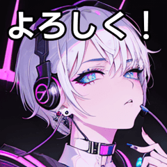 Piercings, silver short hair DJ