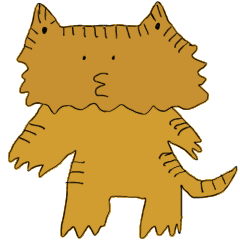 Cute bearded dragon stamp