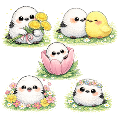 ชิมะเอนากะขนฟู สติกเกอร์อบอุ่น