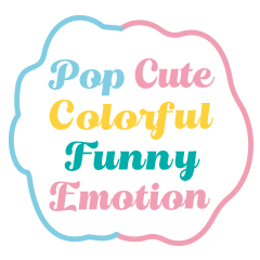 Pop Cute Colorful Funny Emotion Sticker