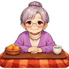 Cute Grandma Daily Chat Stickers
