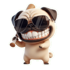 躺平不想動的牛馬巴哥犬說謝謝