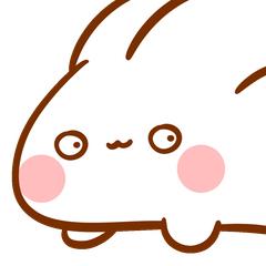 A cute but low-key unhinged bunny.kr