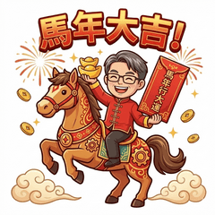 醬哥理工男馬年賀新年