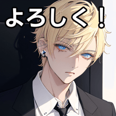 Pierced, blonde, short hair, CEO