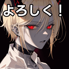 Piercings Blonde Short Hair Devil