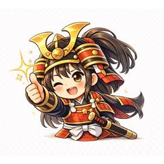 Cute Chibi Samurai Girl