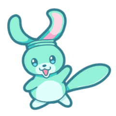 Rabbit-like animal stamp