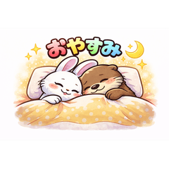 White rabbit and Sea otter