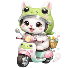 Rabbit Frog cute cuteeeeeee (No text)