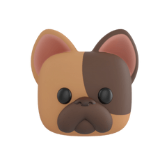 Lucky French Bulldog 3d