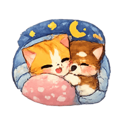 STICKER :cute cat / dog