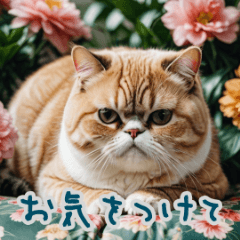 Sleepy Exotic Shorthair