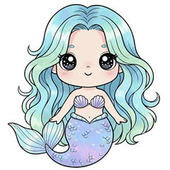 สติกเกอร์นางเงือก 1