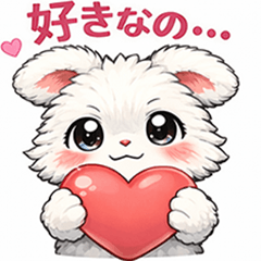 Snowy Bunny Stickers