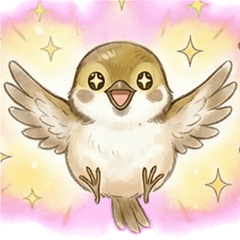 Cute sparrow you can use every day