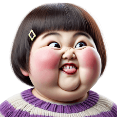 Chubby Girl Funny face187 BIG EN