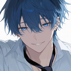 Blue-haired possessiveness sticker